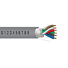 22 AWG 6C Strand Bare Copper Shielded Al Mylar Riser WaterBlock Tape PVC Outdoor Composite Cable