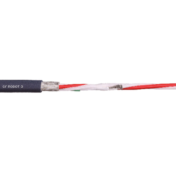 Igus CFROBOT8-052 26 AWG 4P Stranded Bare Copper Shielded TC Braid PUR 30V Chainflex CFROBOT8 Bus Cable