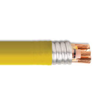 LS E8FLP-A31B03CBY0 350 MCM 3C Strand Bare Copper Shielded AIA PVC Yellow Series E8FLP 5kV 133% 8kV 100% MC Cable