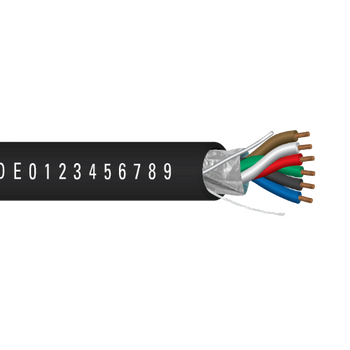 18 AWG 6C Strand Bare Copper Plenum Shielded Al Mylar Low-Smoke PVC Temperature Control Cable