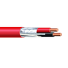 ECS FA16-02CB1 16 AWG 2C Solid Bare Copper Al Foil Shielded PVC 300V 105°C CMG FT4 Fire Alarm Cable