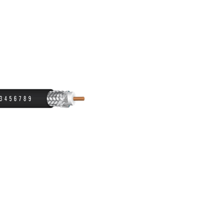 18 AWG 1C Soild CCS Dual Shield Al Braid RG6/U Riser CMR PVC CATV Broadcast Coaxial Cable