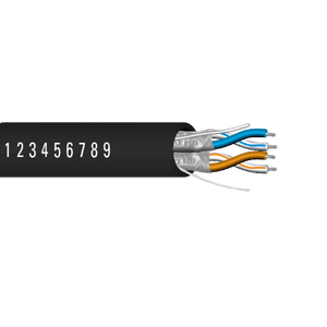 24 AWG 2P Tinned Copper Plenum Individually Shielded FEP PVC 75C 300V AES DMX Low Voltage Cable