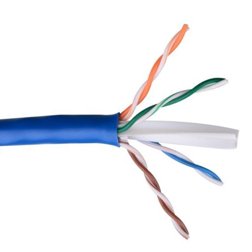 Wavenet 6E04URXX4 23 AWG 4P Solid Bare Copper Unshielded CMR FR PVC 600MHz Category 6E Cable