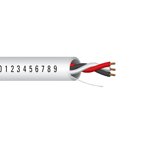 18 AWG 3C Strand Bare Copper Plenum Unshielded Low-Smoke PVC Temperature Control Cable