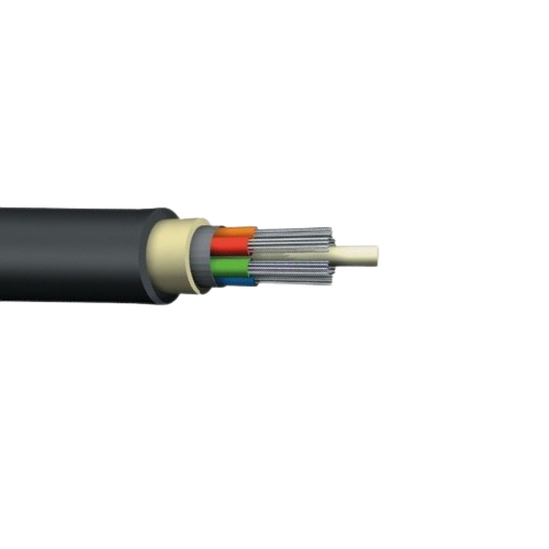 12 Fiber 12 Strand 28 Series Outdoor Gel Filled Single Armor/Single Jacket Loose Tube Fiber Optic Cable