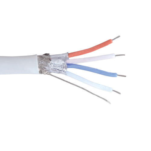 14 AWG 4P Stranded Bare Copper CMR Waterblocking Tape PVC 300V Digital PowerPipe Cable