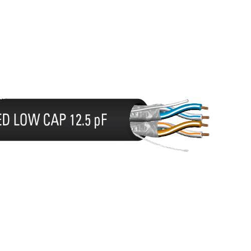 24 AWG 2P Tinned Copper Shielded Riser RS232/485 PE Low-Capacitance Outdoor Cable