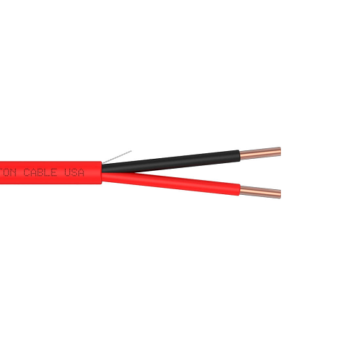 14 AWG 2C Solid Bare Copper Unshielded FPLP Plenum Polymer PVC 300V Alarm Cable