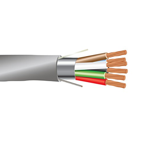 Wavenet CC1806SRGY2 18 AWG 6C Stranded Bare Copper Shielded CMR FR PVC Control Cable