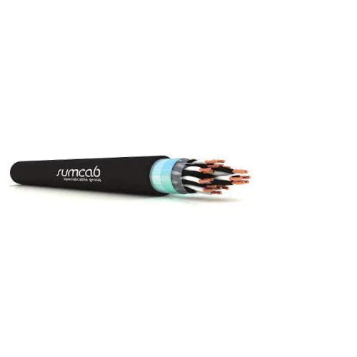 16 AWG 40P Bare Copper Shielded TC Braid PVC Sumline RE-2X(ST)Y 300V Instrumentation Cable