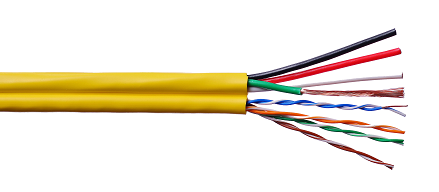 CAT 5E 16 AWG 4 CONDUCTORS RG6 AUDIO COMPOSITE CABLE