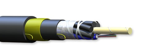 Corning 036EAE-T4E01A20 36 Fiber Span Code E OS2 Solo ADSS LT Dual Jacket Gel Filled Cable
