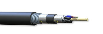 Corning 288KUV-T4130D20 288 Fiber OM1 62.5µm LSZH Loose Tube Gel Free Corrugated Armored Cable