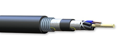 Corning 216TUV-T4131D20 216 Fiber OM2 50µm LSZH Loose Tube Gel Free Corrugated Armored Cable