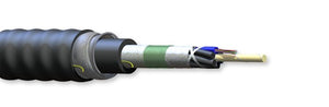 Corning 012ZUZ-T4101DAN 12 Fiber OS2 SMF-28 Industrial LSZH Tray Rated LT Gel Free Interlocking Armored Cable