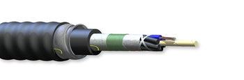 Corning 288TUZ-T4131DAN 288 Fiber OM2 50µm Industrial LSZH Tray Rated LT Gel Free Interlocking Armored Cable