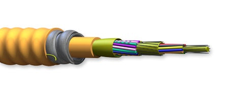 Corning 018K88-33130-A3 18 Fiber Plenum OM1 62.5µm MIC Tight Buffered Interlocking Armored Cable