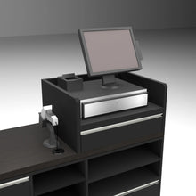 55" Register Wells for Deluxe Cash Wrap Counters - Matte Black Econoco DDRW28MAB