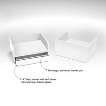 55" Register Wells for Deluxe Cash Wrap Counters - Matte White Econoco DDRW28