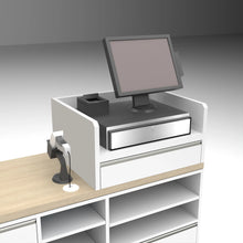 55" Register Wells for Deluxe Cash Wrap Counters - Matte White Econoco DDRW28