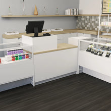 55" Register Wells for Deluxe Cash Wrap Counters - Matte White Econoco DDRW28