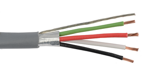 LOW VOLTAGE MULTI CONDUCTOR FOIL SHIELDED CMR RISER SR-PVC INSULATION 300V SECURITY CABLE