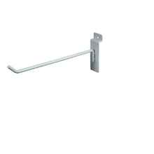 8" Slatwall Hook - White Semi-gloss Econoco EWH/H8 (Pack of 25)