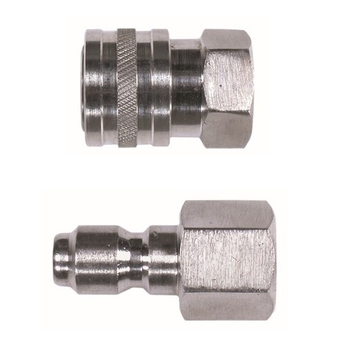 Female Stainless Steel Coupler & Plug