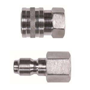 Female Stainless Steel Coupler & Plug