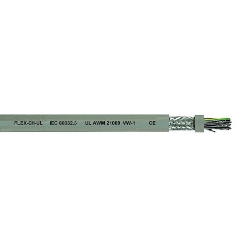 19 AWG 2 Cores 24/32 Stranded FLEX-CH-UL BC SHLD CE/VW-1 Halogen-Free Power And Control Cable 1891902 OZ