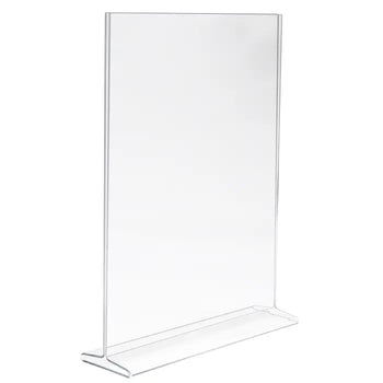 Acrylic Top Load Sign Holders for Counter Tops Econoco HPCT114VTP