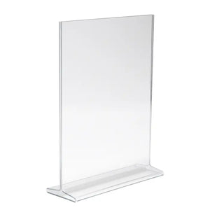 Acrylic Top Load Sign Holders for Counter Tops Econoco HPCT811VTP