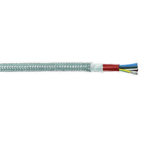 18 AWG 7 Cores SiHF-GLP TC Overall Steel Braid High And Low Temperature Silicone Cable 6111807