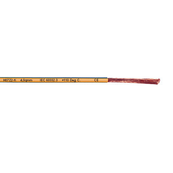 16 AWG Single Core H07Z2-K Bare Copper Halogen-Free Flexible Cable 32116