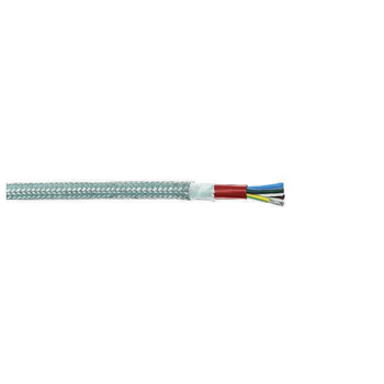 14 AWG 4 Cores SiHF-GLP TC Overall Steel Braid High And Low Temperature Silicone Cable 6111404