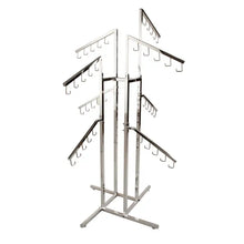 4-Way Handbag Rack w/ 4 Slant Arms and 4 Twist-on Slant Arms - Square Tubing Econoco K16