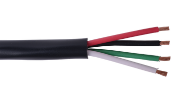 Alpha Wire M13305 22 AWG 5 Conductor 7/30 Stranding Unshielded PVC Insulation 300V Communication and Control Cable