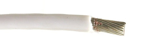 M22759/3-2-9 2 AWG White Nickel Plated Copper Conductor PTFE Glass Tape Cable