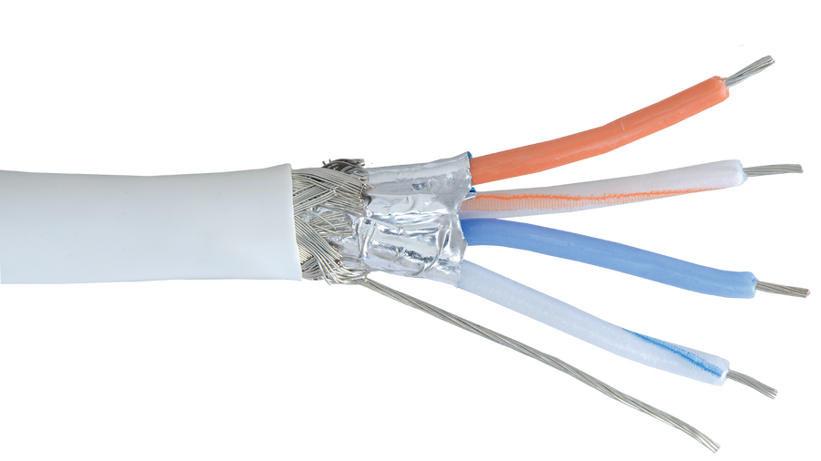 Alpha Wire M2412 28 AWG 15 Conductor Foil/Braid Shield SR-PVC Insulation 300V Manhattan Electrical Computer Cable