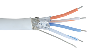 Alpha Wire M2403 28 AWG 3 Conductor Foil/Braid Shield SR-PVC Insulation 300V Manhattan Electrical Computer Cable