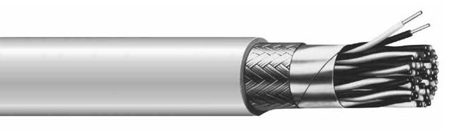 24 AWG 1 PAIR TYPE CMG FOIL/BRAID SHIELD COMPUTER CABLE