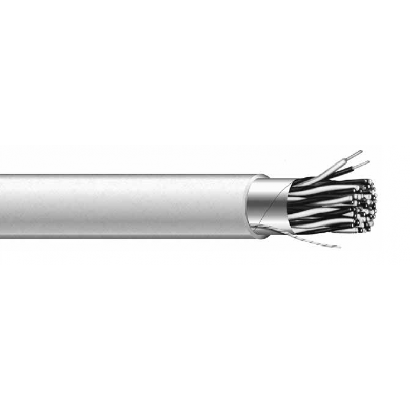 Alpha Wire M13191 24 AWG 2 Pair Aluminum Polyester 300V Foil SR-PVC Insulation Manhattan Electrical Computer Cables