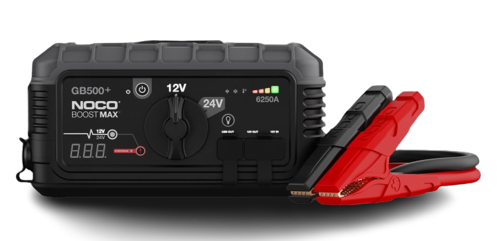 Boost MAX 12V to 24V 6250A UltraSafe Lithium Jump Starter For Engines Upto 45.0 L Gas & Diesel NOCO GB500