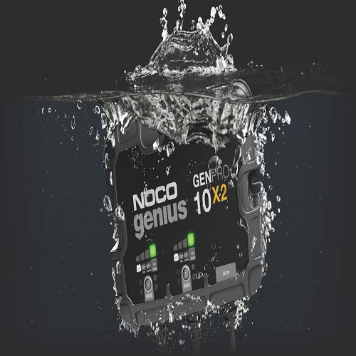 12V GENPRO 2-Bank, 20-Amp On-Board Battery Charger Max 150Watts NOCO GENPRO10X2 (Pack of 3)