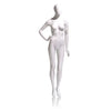 Female Mannequin - Oval Head, Right Hand On Hip, Left Leg Slightly Bent Econoco EVE-1H-OV