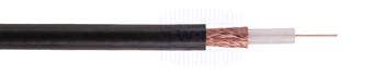 Alpha Wire 9803 22 STR Briad PVC Jacket 75 OHM BARE COPPER Coaxial Cable