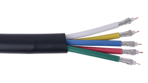 Belden Overall PVC jacket Black Bundled RGB Coax-3 Coaxial Cable