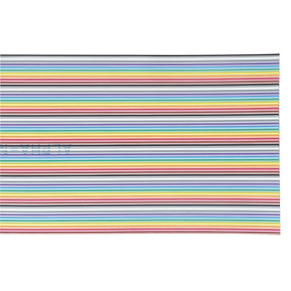 Alpha Wire 3583/20 28 AWG 20 Conductor Unshielded 300V Thermal Bonded Flat Ribbon Cable