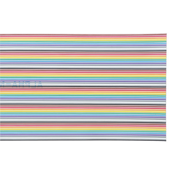 Alpha Wire 3532/7 22 AWG 20 Element 7/30 Stranding 150_600V PVC Insulation Hook Up Wire Ribbon Cable